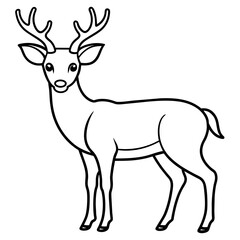 deer mascot,deer silhouette,deer face vector,icon,svg,characters,Holiday t shirt,black deer drawn trendy logo Vector illustration,deer line art on a white background