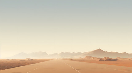 Fototapeta premium road to the desert
