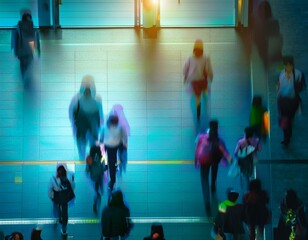 街と行き交う人々