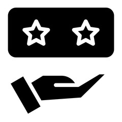 hand palm line black icon on white background