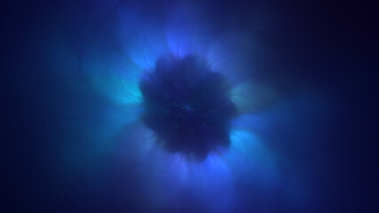 Fototapeta premium 3D manual rendering abstract technology fractal background. Its not AI Generatd illustration.