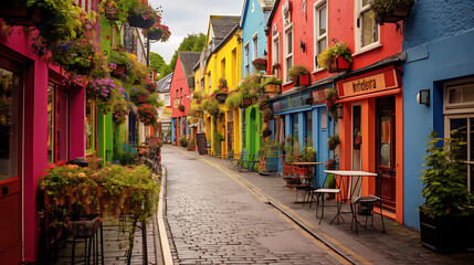 Experience the enchantment of vibrant old streets  - 786864575
