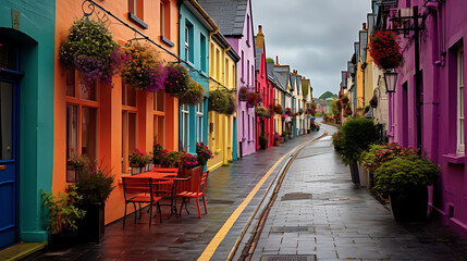 Experience the enchantment of vibrant old streets  - 786864576