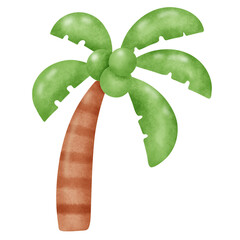 Tropical Paradise: Relaxing Palm Tree Illustration