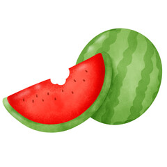 Summer Refreshment: Sliced Watermelon