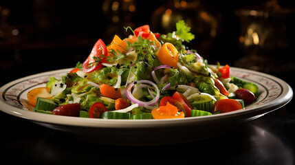 salad with vegetables - 786865183
