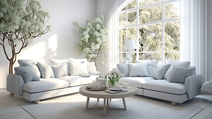 living room interior - 786865195