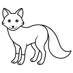 fox isolated mascot,fox silhouette,fox vector,icon,svg,characters,Holiday t shirt,black fox drawn trendy logo Vector illustration,fox line art on a white background