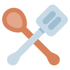 cooking spatula vector icon. bakery icon flat style. perfect use for logo, presentation, website, and more. simple modern icon design color style