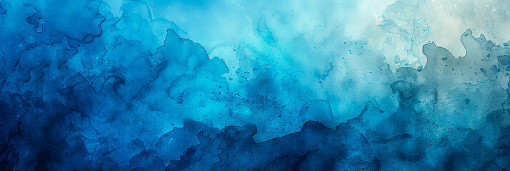 Abstract Blue Textured Art Resembling Ocean Waves