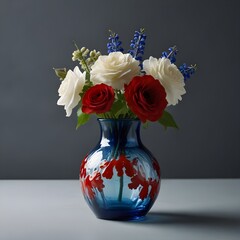 Naklejka premium vase with flowers