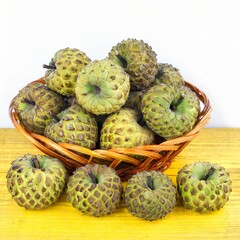Obraz premium Healthy Fruits Sitafal or custard apple