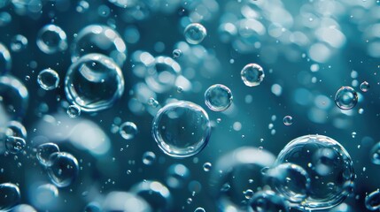 Bubbles of carbon dioxide - obrazy, fototapety, plakaty
