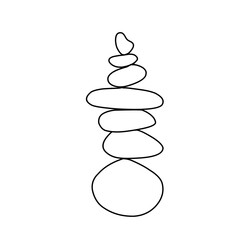 spa stones illustration vector