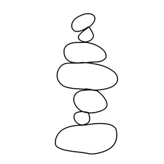 spa stones illustration vector