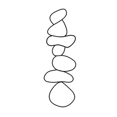 spa stones illustration vector