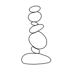 spa stones illustration vector