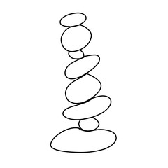 spa stones illustration vector