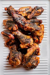 Poster grilled chicken on the white © Maksim Shebeko