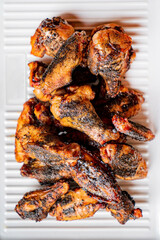 grilled chicken on the white - 786873109