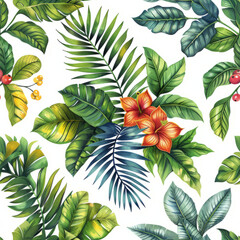 Obraz premium Seamless floral pattern. Beautiful seamless pattern. Flower pattern, Flower background