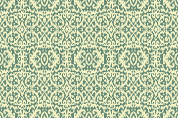 Fototapeta premium Seamless ethnic design, ikat art. beautiful hand drawn Design for textile and printingEthnic pattern.beautiful pattern. folk embroidery,bohemian style,aztec geometric art 