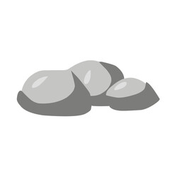 Stones and rocks flat style