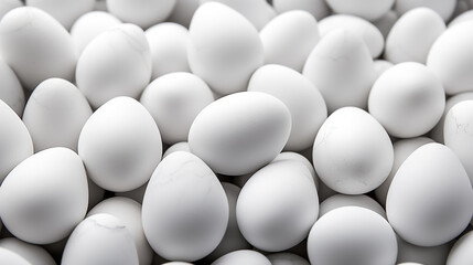 Happy Easter eggs white background