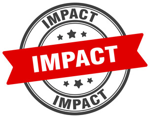 Fototapeta premium impact stamp. impact label on transparent background. round sign