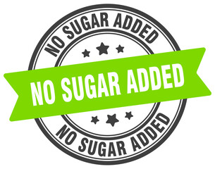 no sugar added stamp. no sugar added label on transparent background. round sign