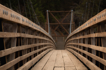 Iconic bridge at Bowl & Pitcher, Riverside State Park, Spokane