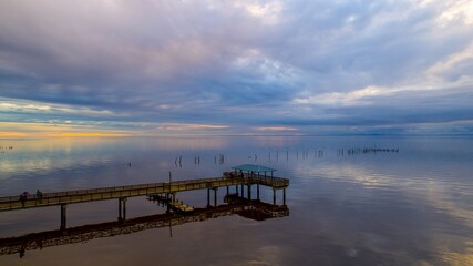 Mobile Bay sunset at Mayday Park