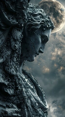 Nightfall Vigil of Celestial Guardians:A Hyper-Detailed 3D Cinematic Photographic Masterpiece