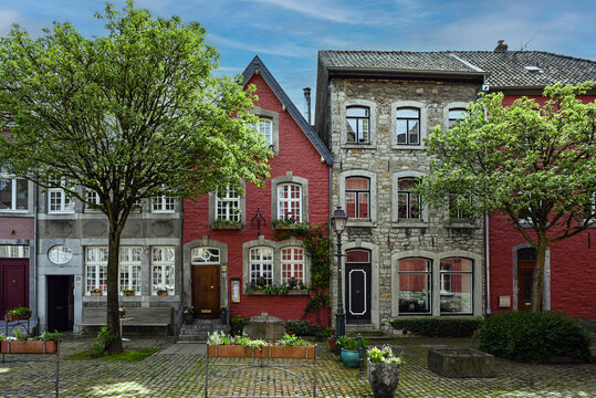 Historische B&uuml;rgerh&auml;user in Kornelim&uuml;nster in der Eifel