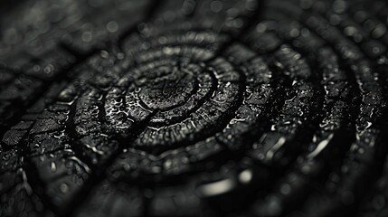 close up of a black surface. Generative AI