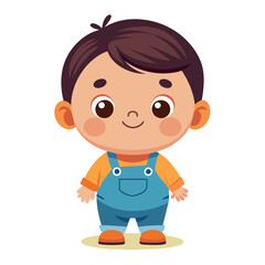 Vector illustration of cute baby