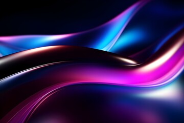 Mesmerizing Futuristic Neon Waves and Lights in Vibrant Colorful Motion