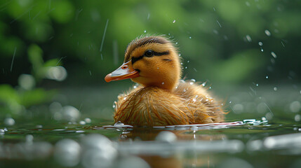 The small duck duckling