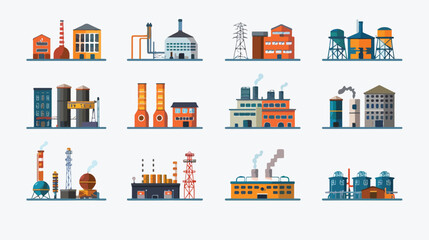 Factory industry manufactory power electricity building