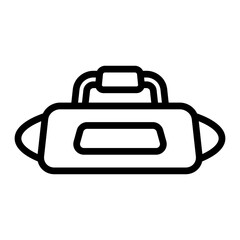 Bag Vector Line icon Design