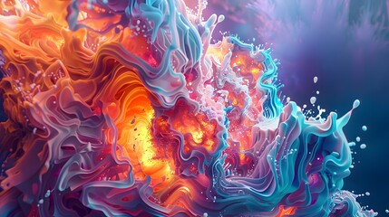 Obraz premium Bright multi-colored backgrounds and textures, Colorful backgrounds from AI.