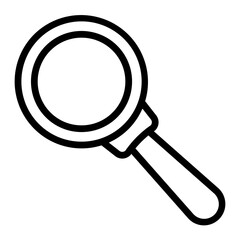 Magnifier Vector Line Icon Design
