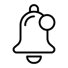 Obraz premium Bell Vector Line Icon