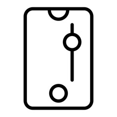 Scroll Up Vector Line Icon