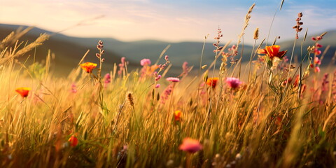 expansive meadows , where gentle breezes sway through wildflowers and tall grass.