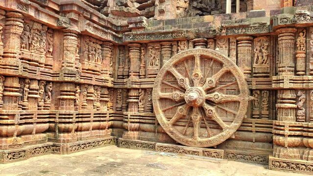 beautiful konark sun temple of Odisha most famous tourist places of India HD