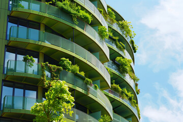 Modern Living Encased in Greenery: Circular Tower with Eco-Conscious Design - 786906308