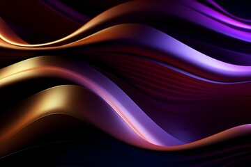Obraz premium Undulating Rhythm of Prismatic Vibrancy:A Futuristic Digital Artwork