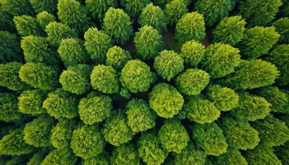 Forest and tree landscape texture abstract background, Aerial top view forest atmosphere area, Texture of forest view from above - obrazy, fototapety, plakaty
