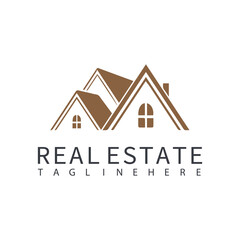 Real Estate Logo. Construction Architecture Building Logo Design Template Element.